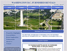 Tablet Screenshot of dcfurnishedrental.com